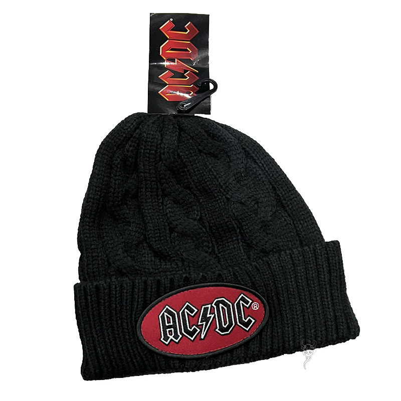 AC/DC 官方原版针织帽 Logo （毛线帽）